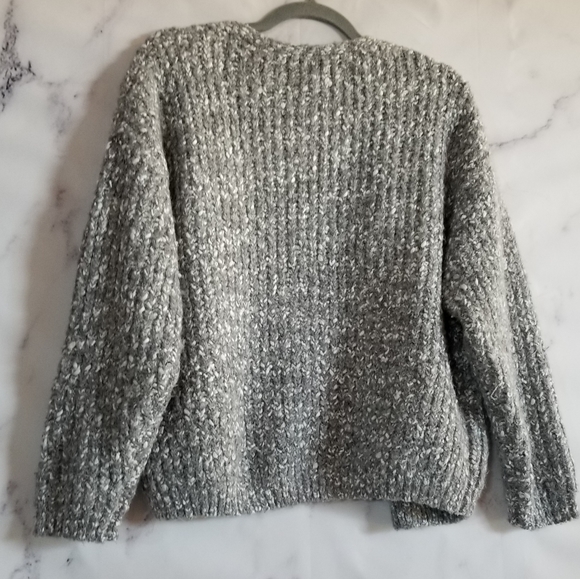 FRNCH Paris Marled Chunky Knit Cardigan Sweater - Picture 3 of 5